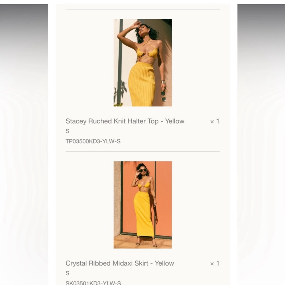 Meshki yellow set